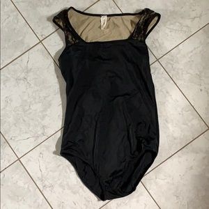Dance Leotard w/ Lace Lined Straps and Back